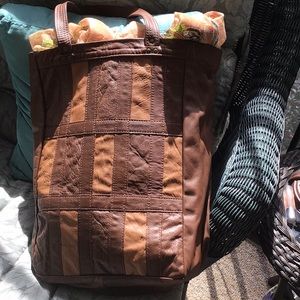 Patchwork Leather Tote Bag